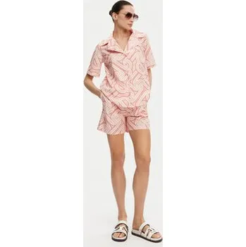 Silvian Heach Šortky z materiálu GPP25365SH Růžová Regular Fit 40