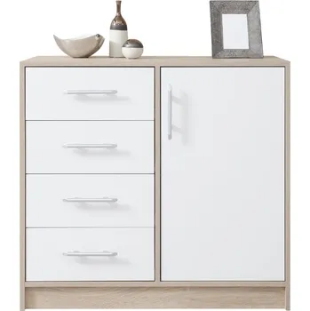 Komoda Meblar Malá komoda Smart SRK2 Zvolte barevné provedení: Bíla / Dub Sonoma
