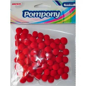 BREWIS bambule POM20 10mm 100ks červené