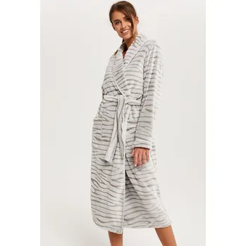 Dámský župan Dámský župan Italian Fashion Asma dł.r. Barva: Šedá, Velikost: XL