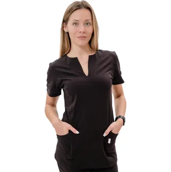 Zdravotnický oděv Perlička® Zdravotnická košile LILI Úplet Černá Barva: Černá, Velikost: XXS