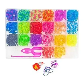 Set školních potřeb Zestaw gumek do bransoletek z narzędziami