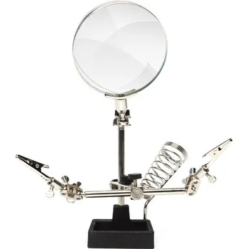 Shesto Modelcraft stojánek s lupou, svorkami a držákem na pájku - SH-PCL2300