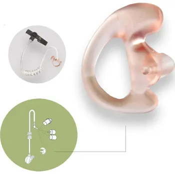 Vysílačka ForRadios RLNV4700 Ušní silikonová olivka Soft pro kroucený zvukovod, 2ks Velikost: Vel. M