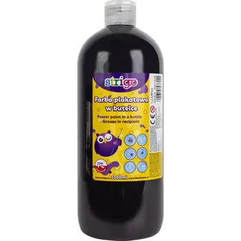 Speciální výtvarná barva Temperová barva STRIGO 1000 ml - černá