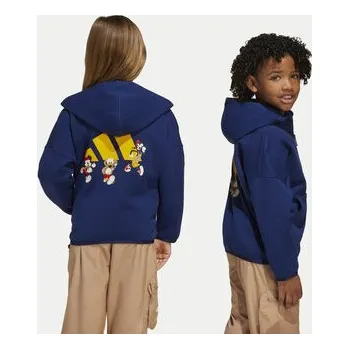 Dámská mikina adidas Mikina Disney Mickey Mouse JD4554 Tmavomodrá Loose Fit 7_8Y