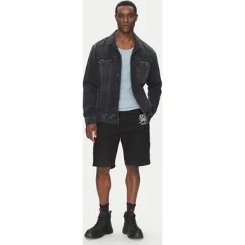 HUGO Sportovní kraťasy Garlio 50542795 Černá Regular Fit 50