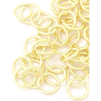Materiál na výrobu šperku EU Spojovací kroužek 8/1mm Ag925 gold plating 24k