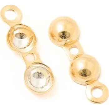 Materiál na výrobu šperku EU Kalota s očkem 4mm Ag925 rose gold