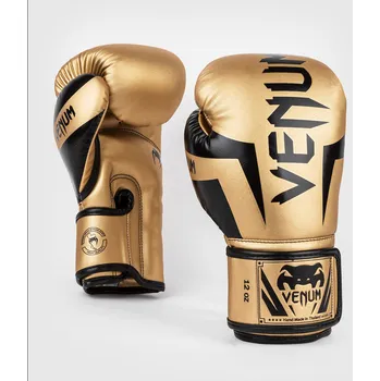 Boxerské rukavice Boxerské rukavice VENUM ELITE - zlato/černé 10 oz