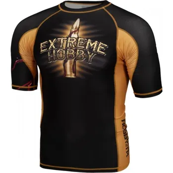 Oblečení pro bojové sporty EXTREME HOBBY Rashguard Kr.rukáv SANTA MUERTE XL