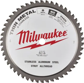 Pilový kotouč MILWAUKEE Pilový kotouč kov CS BPM 203x5/8x8,8x50