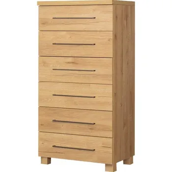 Komoda Komoda PANAMA, PA24 DSC, v tmavým dubu, 60 x 122 x 44 cm