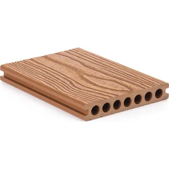 G21 WPC terasové prkno s kulatými výřezy 300 x 14,8 x 2,5 cm, Light Wood