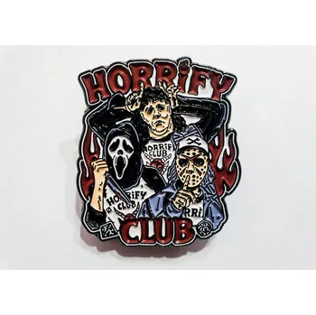 Kovový odznak - Horrify Club - s pinem