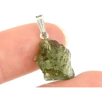 Přívěsek Vltavínový přívěsek úchyt Ag 925/1000 1,6g