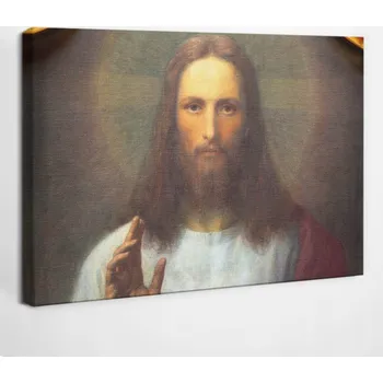 Obraz Výtisk na plátno Obraz do ložnice Srdce Ježíše Spasitele 30x20 cm