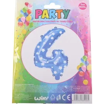 Balónek Wiky W-Balónek nafuk. číslo 4 modrý 818489