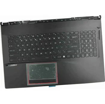 Náhradní klávesnice pro notebook Klávesnice pro MSI Raider GE75 MS-17E2 MS-17E9 s opěrkou dlaní a krytem