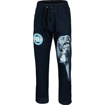 Tepláky PitBull West Coast HECTOR tmavě modré - open end S