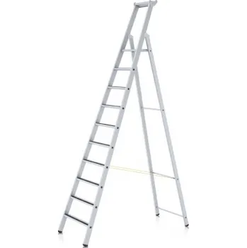 Žebřík ZARGES R13 step S stupňový stojací žebřík, eloxovaný, kód 41638