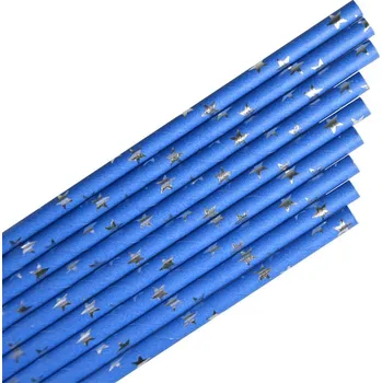 Arpex Brčko papírové 12 ks - modré s hvězdičkami