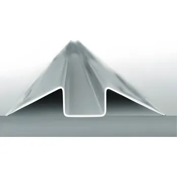 Garážová vrata nerezové podlahové vedení posuvných vrat - nerezový vodící práh, tl. materiálu 1,5 mm, délka 1 m