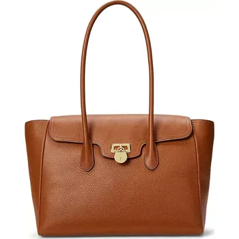 Kabelka Kožená kabelka Lauren Ralph Lauren hnědá barva, 431966862 88X, vel. ONE SIZE