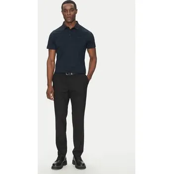 Dámská košile KARL LAGERFELD Polokošile 745001 552200 Tmavomodrá Slim Fit XXL