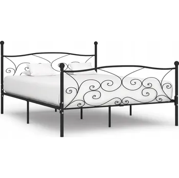 Postel Manželská postel kovová Zakito Home 180x200 černá