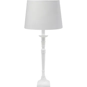 Lampička PR Home Stolní lampa Salong Sofia Lin, bílá 55 cm látka/kov 1 x 40 W - Doprava zdarma