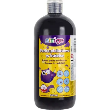 Speciální výtvarná barva Strigo Temperová barva STRIGO 500 ml - černá 399407