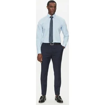 Pánská košile BOSS Košile H-HANK-kent-C3-214 50538949 Modrá Slim Fit 45