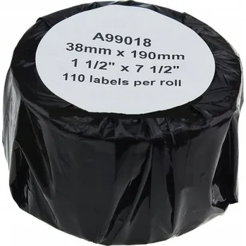 Pásek do tiskárny ŠTÍTKY KOMPATIBILNÍ S DYMO 99018 BÍLÉ 38x190 mm