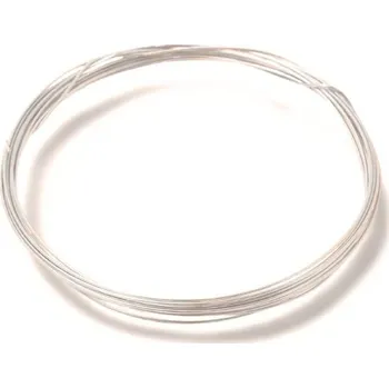 Materiál na výrobu šperku EU Dekorační drátek 0,3mm Ag925 rhodium (50cm)