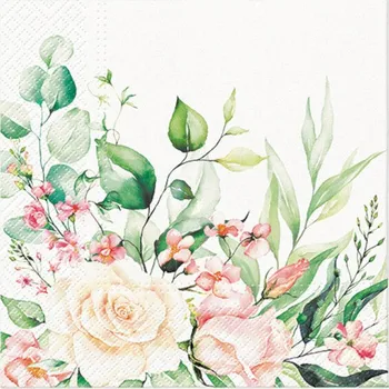 Papírový ubrousek Ubrousky PAW Dekor L (20ks) Floral Moments