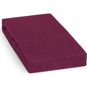 Prostěradlo Froté prostěradlo 160x200cm, vínové