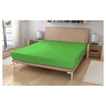 Prostěradlo Jersey prostěradlo EXKLUSIVE Ostře zelená 180/200