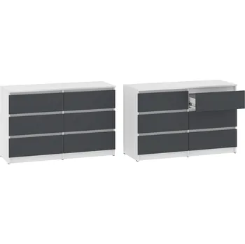 Komoda Max-i Komoda-6 BLAISE NEW Zvolte barvu:: bílá + antracit