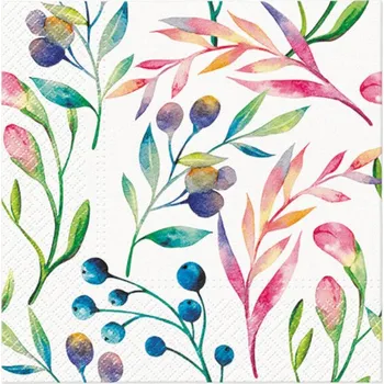 Papírový ubrousek Ubrousky PAW Dekor L (20ks) Multicolored Flowers