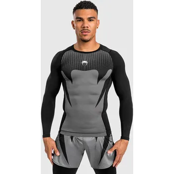 Rashguard Rashguard VENUM Attack Dl. rukáv - černo/šedý XXL