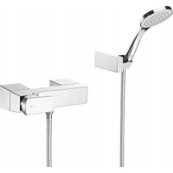 Vodovodní baterie Nástěnná sprchová baterie Roca L-90 stříbrná