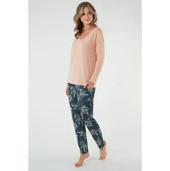 Dámské pyžamo Dámské pyžamo Italian Fashion Julietta kr.r. kr.sp. Barva: Oranžová, Velikost: XL