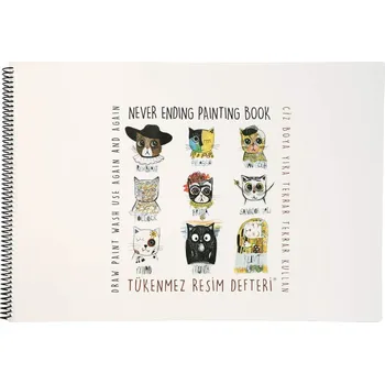 Blok Nekonečný blok 35 x 50 cm FUNNY MAT - Kočky + pastelky zdarma