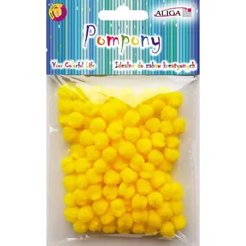 Aliga Bambule žluté 1 cm 120 ks