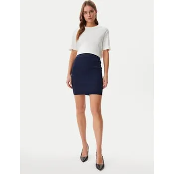 Dámská sukně Guess Pouzdrová sukně W5GD88Z3L10 Modrá Regular Fit L