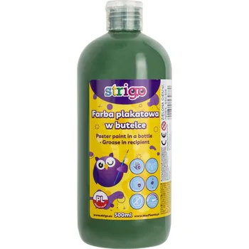 Výtvarná barva Temperová barva STRIGO 500 ml - zelená tmavá