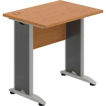 Psací stůl CE 800 – Stůl pracovní rovný 80 cm, hl. 60 cm - Olše , Olše , Šedý kov