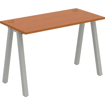 Psací stůl UE A 1200 – Stůl pracovní délky 120 cm, hl. 60 cm - Třešeň , Šedý kov
