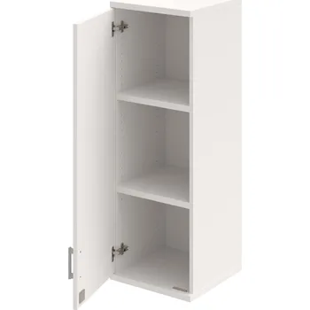 Policová skříň SZ 3 40 01 L H – Skříň policová dvéřová 115,2 × 40 cm - Bílá , Bílá , USH – hranatá